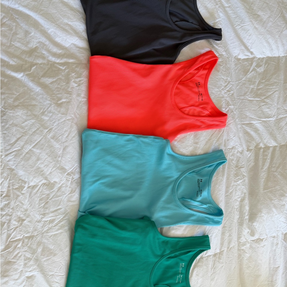 Set of Four Colorful Tank Tops